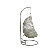 Kaemingk Corsica Wicker Egg Chair 95cm Grey