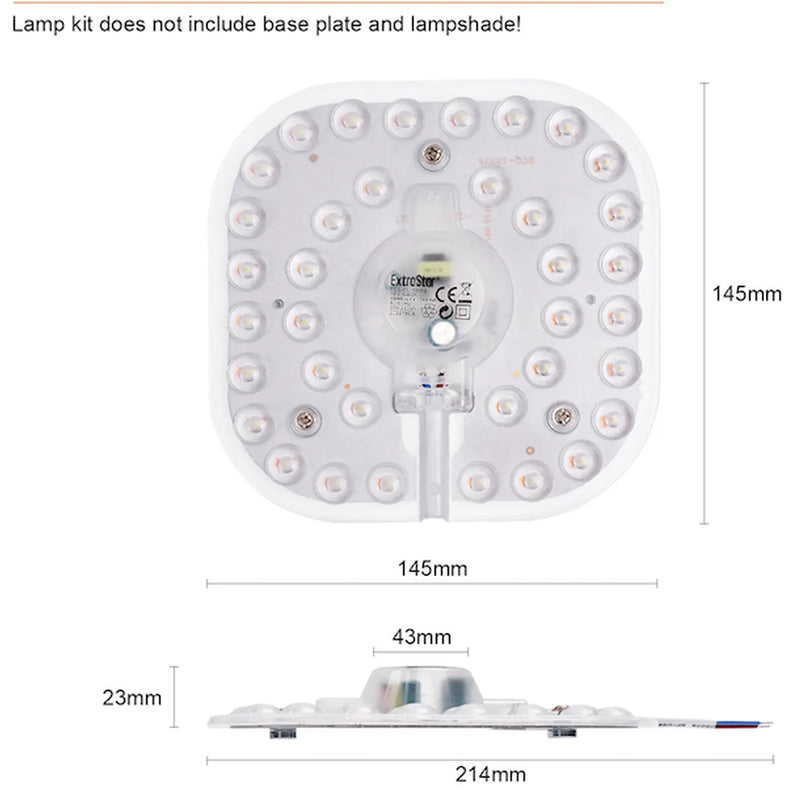 Extrastar Ceiling Light Module 2 D Fitting 18w