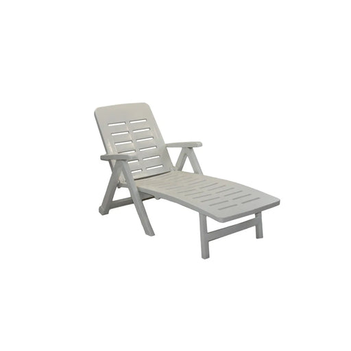 SupaGarden Plastic Lounger White