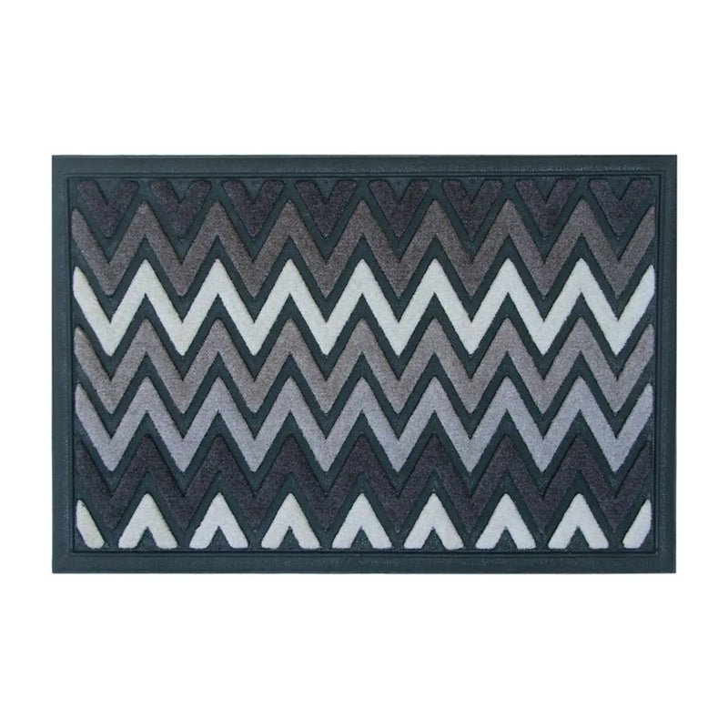 Groundsman Scrape N Sorb Mat 40 x 60cm Chevron Grey