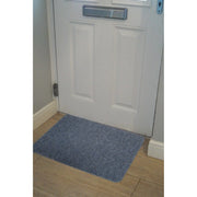 Groundsman Basic Ribbed Indoor Doormat 50 x 80cm Blue