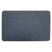 Groundsman Basic Ribbed Indoor Doormat 50 x 80cm Blue