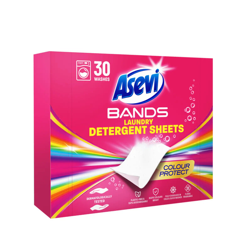 Asevi Detergent Sheets Pack 30 Colour Protect