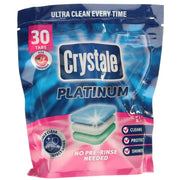 Crystale Platinum Dishwasher Tablets 30 Tabs Pink Grapefruit