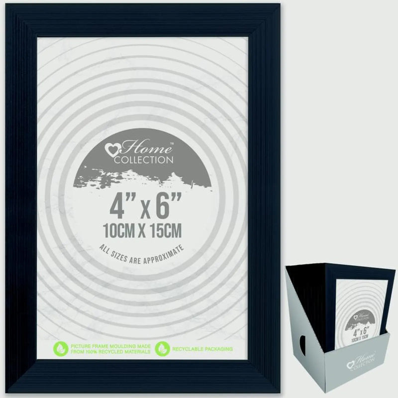 Stax I G Design Cambridge Black Frame With Glass 4 x 6"