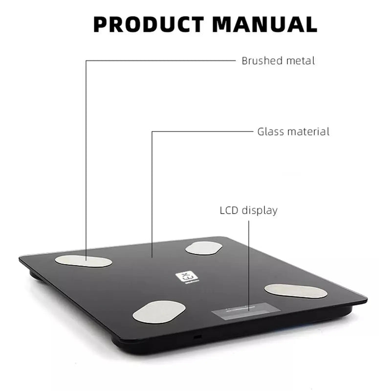 Extrastar Bathroom Digital Scale Black