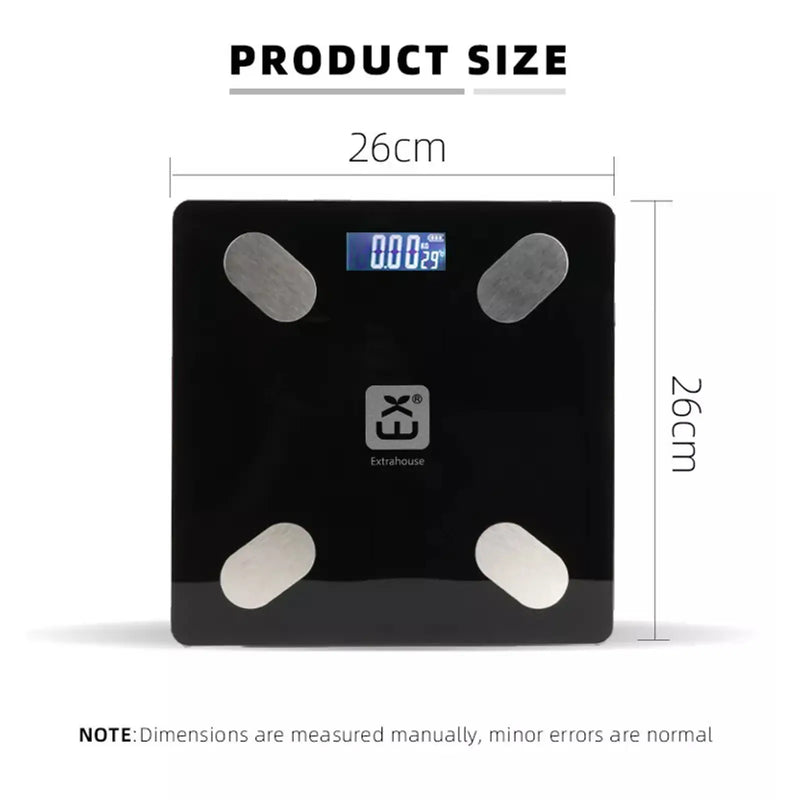 Extrastar Bathroom Digital Scale Black