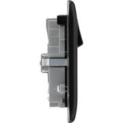 BG Double Power Socket With USB 13a Matt Black