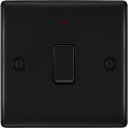 BG Double Pole Switch With Power Indicator 20a Black