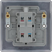 BG Double Pole Switch With Power Indicator 20a Black