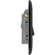 BG Double Pole Switch With Power Indicator 20a Black