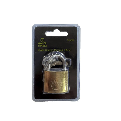 Stax Owler & Banks Brass Coated Padlock 32mm