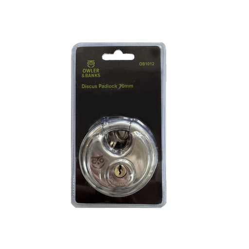 Stax Owler & Banks Discus Padlock 70mm