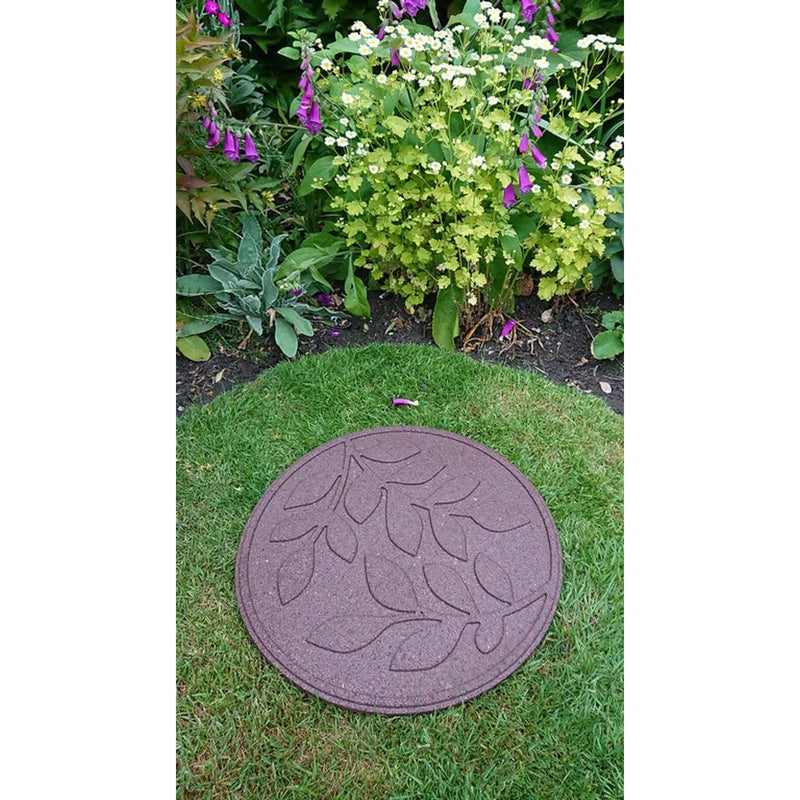 Primeur Reversible Stepping Stone Leaves Earth 2x45x45cm