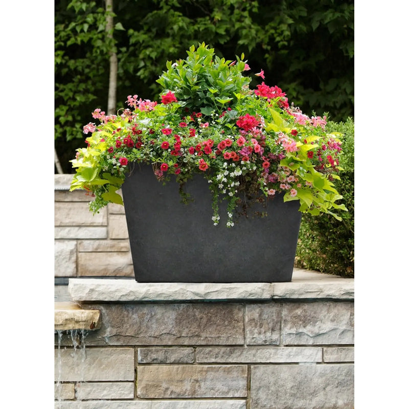 Primeur Sonata Trough Planter Steel Grey 50cm
