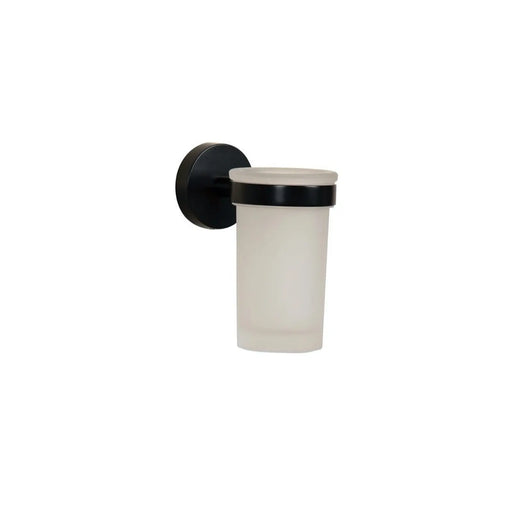 Croydex Flexi Fit Matt Black Tumbler And Holder