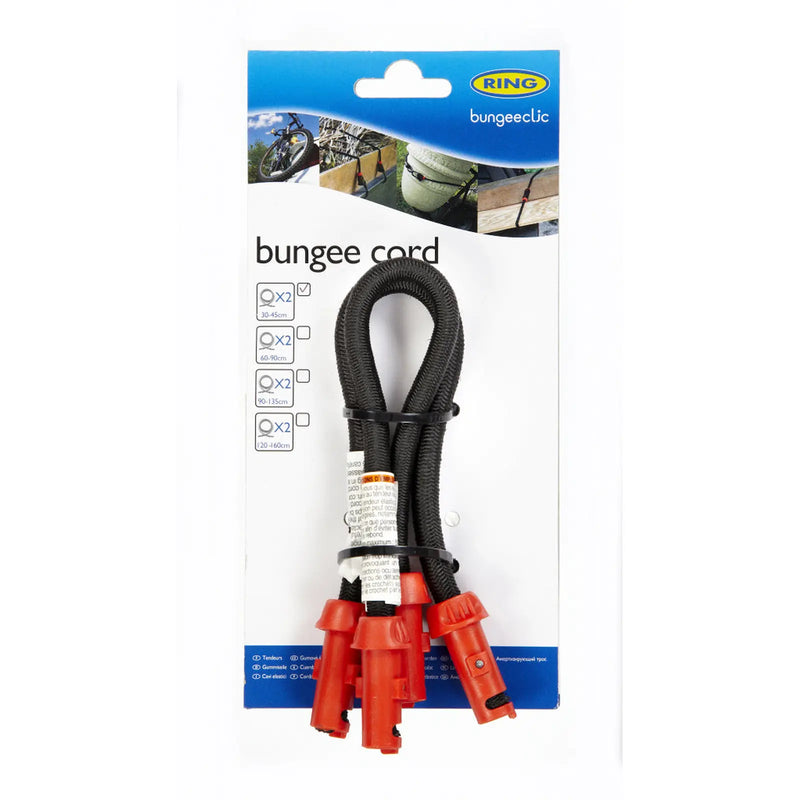 Ring Bungee Clic Cords Twin Pack 30cm