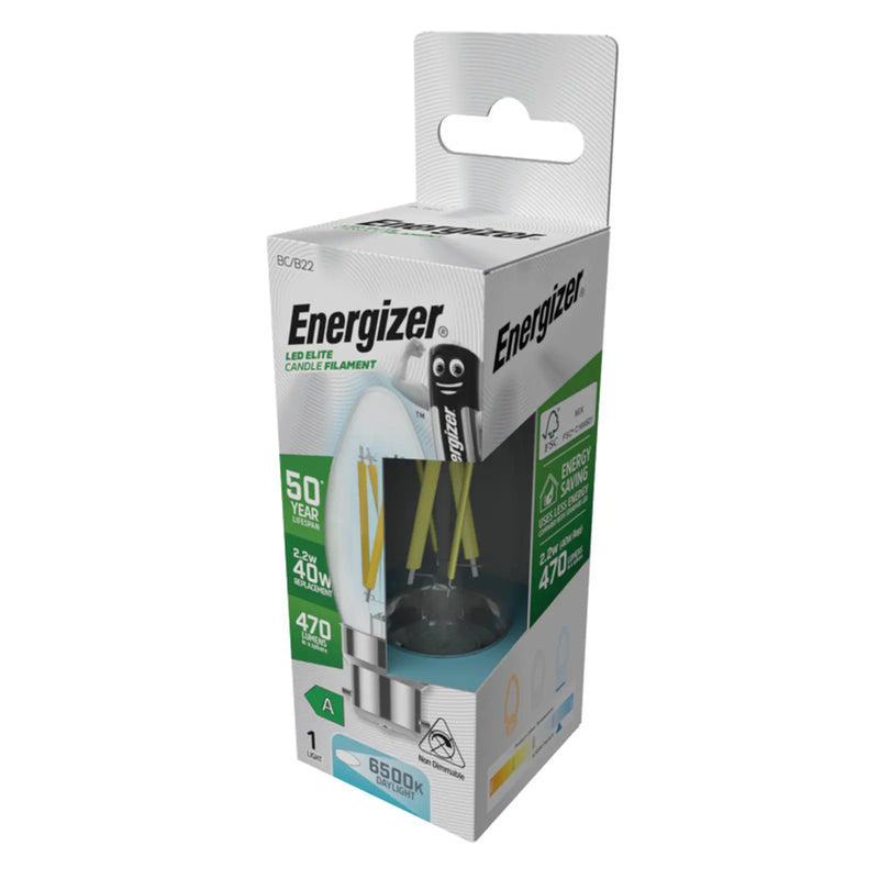 Energizer B22 A Rated Candle 2700k 2.2w