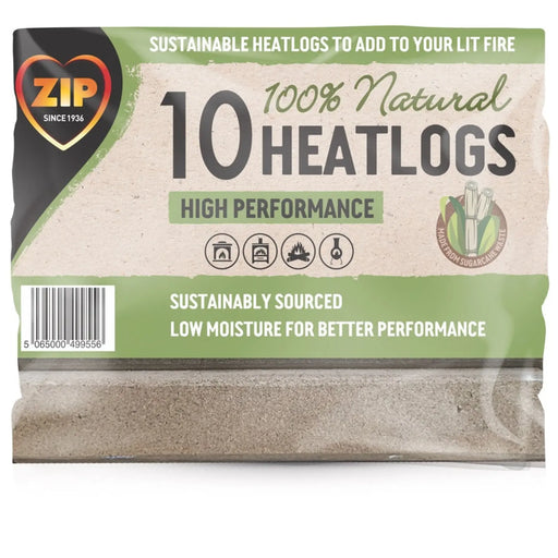 Zip Natural Heatlog 10 Pack