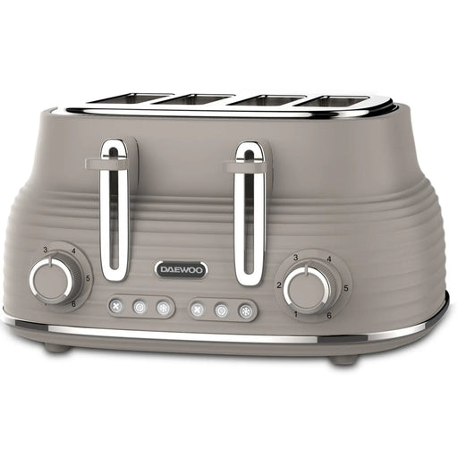Daewoo Sienna 4 Slice Toaster Taupe