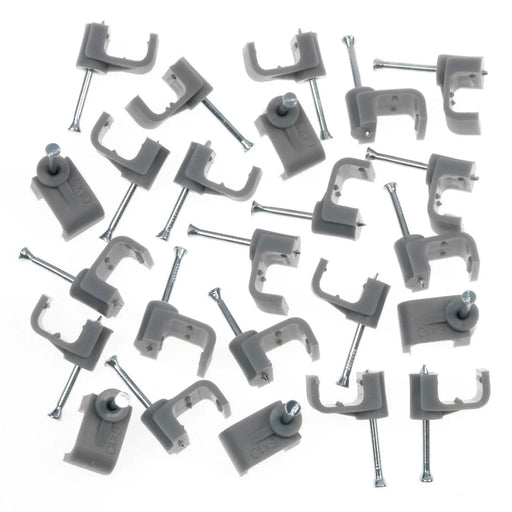 Securlec Cable Clips Flat Pack 20 6mm