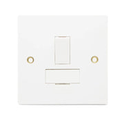 Securlec Square 1 Gang Socket Fuse Spur Double Pole Square Edge