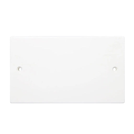 Securlec 2 Gang Blanking Plate Square Edge