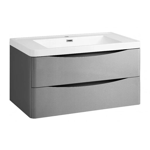 SP Ocata Grey Wall Hung Vanity Unit 900mm