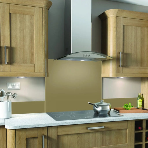 SP Glass Upstand 140 x 1000mm Cappuccino
