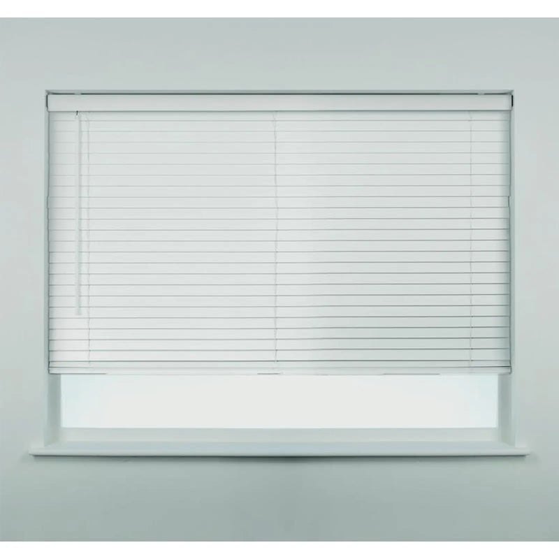 Swish Fauxwood Blind 120cm White