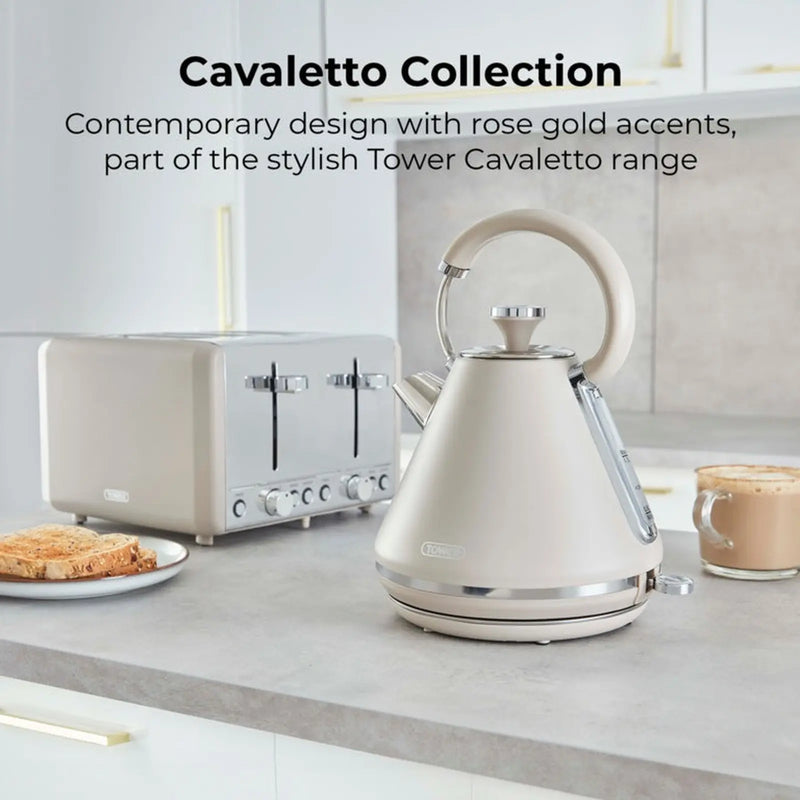Tower Cavaletto Pyramid Kettle Mushroom 1.7L