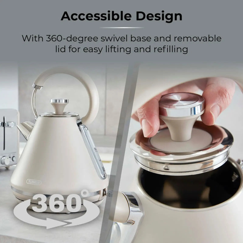 Tower Cavaletto Pyramid Kettle Mushroom 1.7L