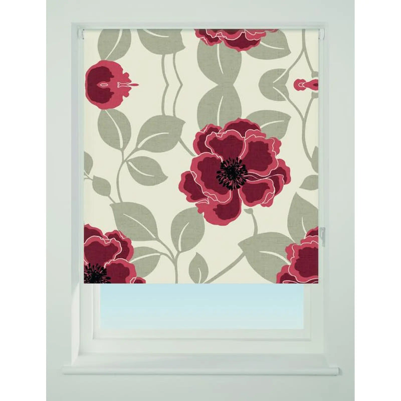 Universal Pattern Black Out Roller Blind Papavero 90cm