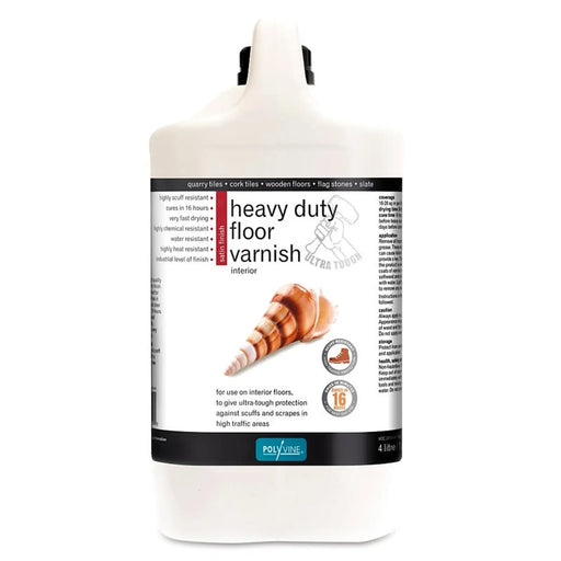 Polyvine Heavy Duty Satin Floor Varnish 4L