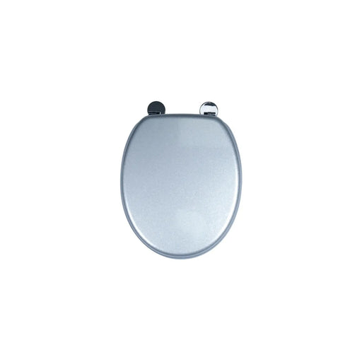 Croydex Flexi-Fix Toilet Seat Quartz Silver
