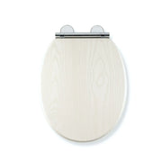 Croydex White Oak Flexi Fix Toilet Seat Soft Close Quick Release