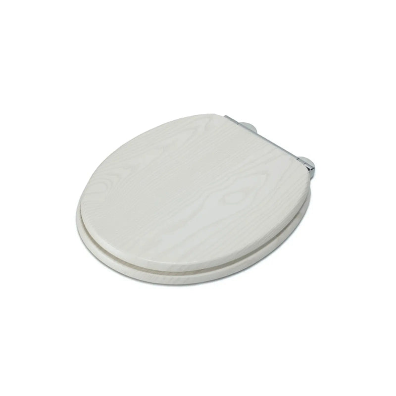 Croydex White Oak Flexi Fix Toilet Seat Soft Close Quick Release