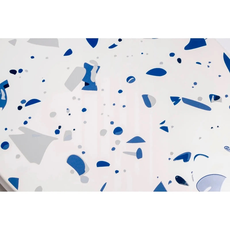 Croydex Toilet Seat Terrazzo Flexi Fix Blue