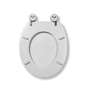 Croydex Toilet Seat Terrazzo Flexi Fix Blue