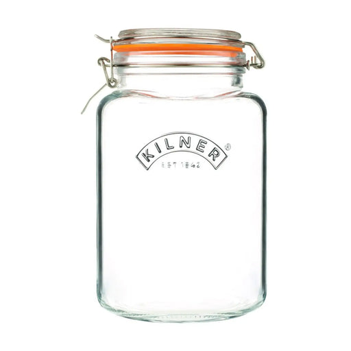 Kilner Clip Top Jar - Square 3L