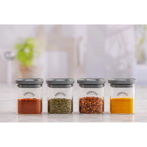 Kilner Fresh Storage Spice Jar Set 4 Piece