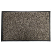 JVL Dirt Guard Cotton Barrier Doormat 50 x 75cm Dark Brown