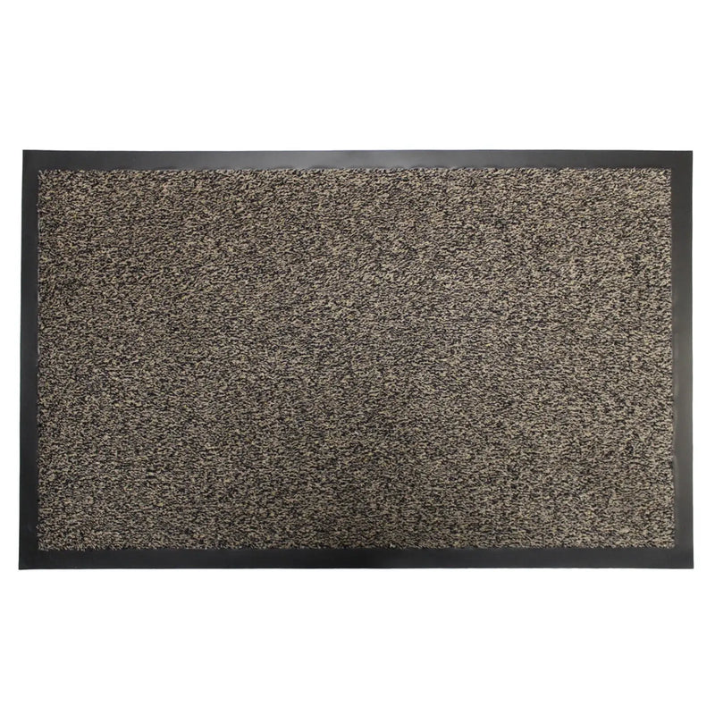 JVL Dirt Guard Cotton Barrier Doormat 50 x 75cm Dark Brown
