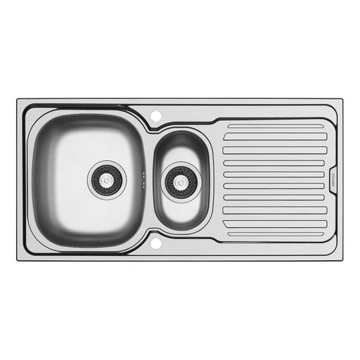Pyramis Aurora Reversible Stainless Steel Sink 1.5 Bowl 100 x 50