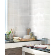 Kai Gloss Flat White Wall Tile 15 x 15cm 1m2
