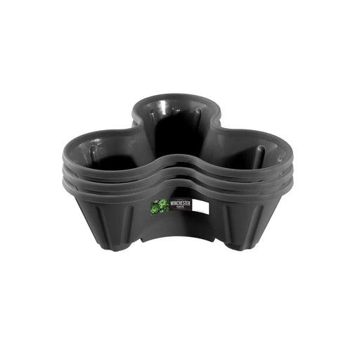 Thumbs Up Strawberry Planter Black Pack 3