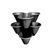 Thumbs Up Strawberry Planter Black Pack 3