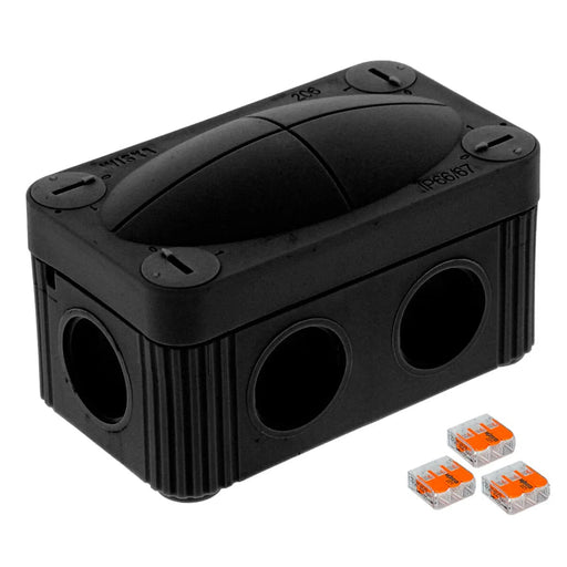 Wiska Combi 206/3XWAGO Junction Box IP66/67 Black