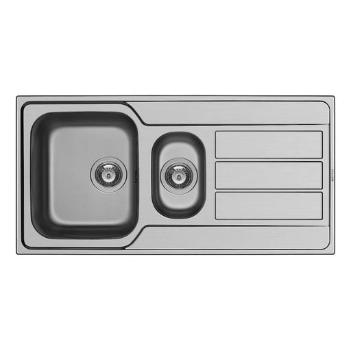 Pyramis Athena Stainless Steel 1.5 Bowl Sink & Tap 1000 x 500mm