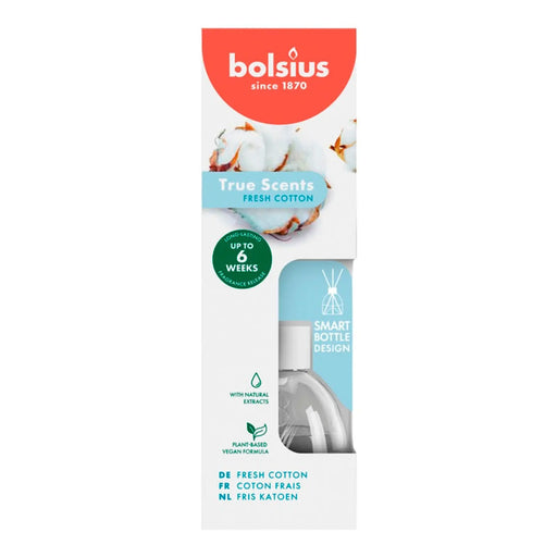 Bolsius Fragranced Reed Diffuser 60ml Fresh Cotton